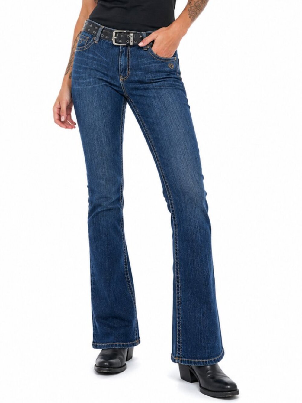 Harley-Davidson Bootcut Jeans Stretch Denim